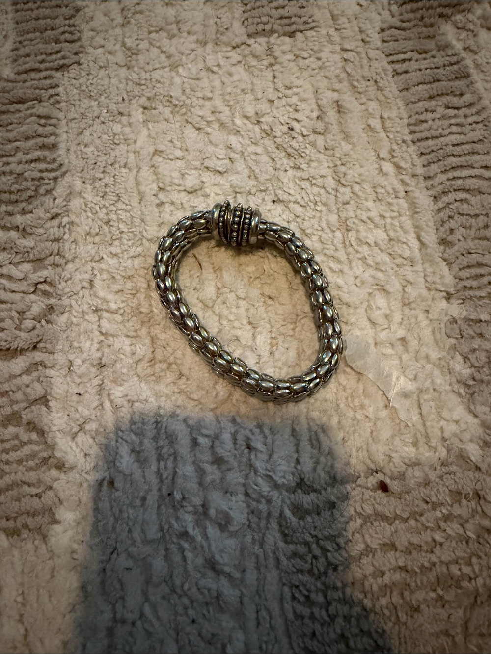 Silver-Tone Beaded Stretch Bracelet - Women's Jewelry